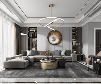 Modern A Living Room-ID:639399411