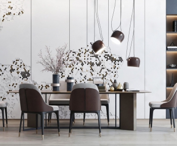 Modern Dining Table And Chairs-ID:780024859