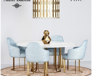 Post Modern Style Dining Table And Chairs-ID:629581262