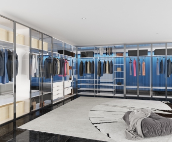 Modern Clothes Storage Area-ID:854106949