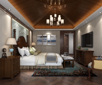 American Style Bedroom-ID:356841796