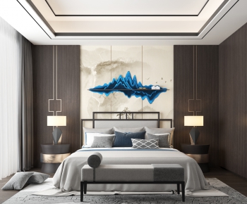 New Chinese Style Bedroom-ID:387071462