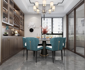 New Chinese Style Dining Room-ID:570479129