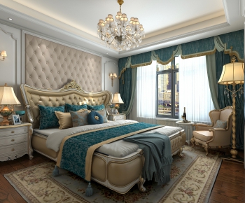 Simple European Style Bedroom-ID:241945166