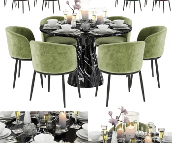 Modern Dining Table And Chairs-ID:728888532