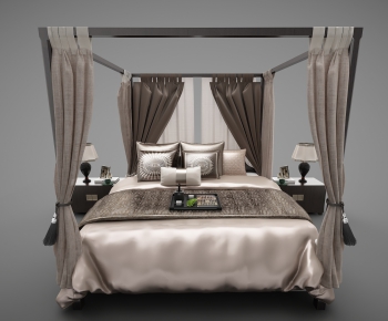 Modern Double Bed-ID:748089382