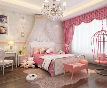 Simple European Style Girl's Room Daughter's Room-ID:773471831