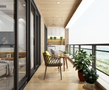 Nordic Style Balcony-ID:709942671