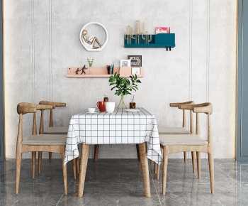 Nordic Style Dining Table And Chairs-ID:599107444