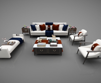 New Chinese Style Sofa Combination-ID:922354868
