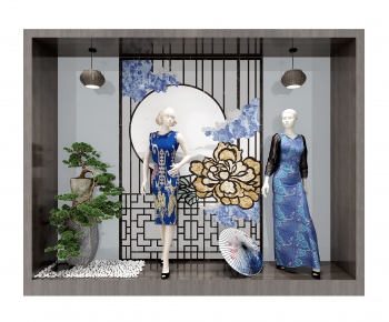 New Chinese Style Shop Window-ID:164064864