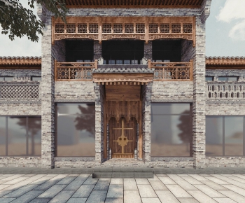 Chinese Style Facade Element-ID:268552422