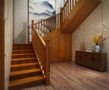 New Chinese Style Stairwell-ID:325955693