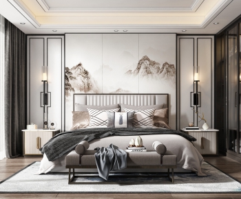 New Chinese Style Bedroom-ID:944195799