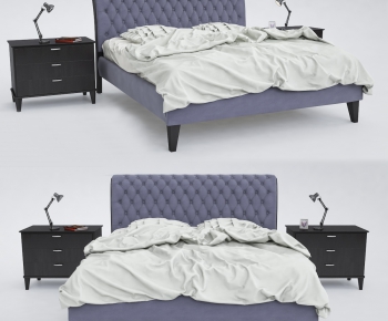 Modern Double Bed-ID:459265159