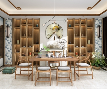New Chinese Style Dining Room-ID:193013316