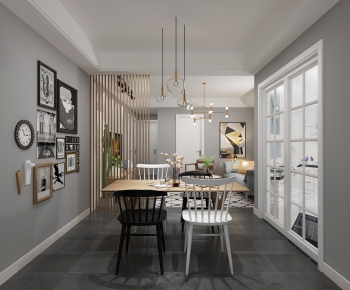 Nordic Style Dining Room-ID:841201796