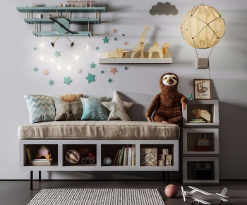 Nordic Style Children's Room Activity Room-ID:558885423