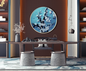 New Chinese Style Tea Tables And Chairs-ID:427319846