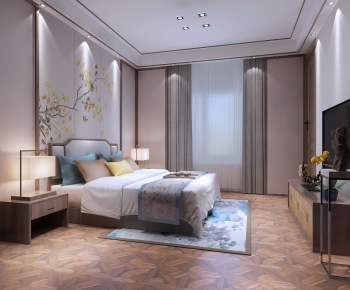 New Chinese Style Bedroom-ID:472409611