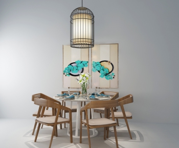 New Chinese Style Dining Table And Chairs-ID:179050324