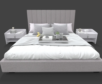 Modern Double Bed-ID:386047883