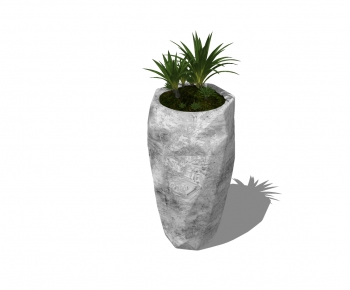 Modern Potted Green Plant-ID:637223489