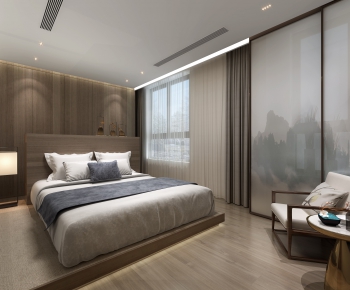New Chinese Style Bedroom-ID:552939179