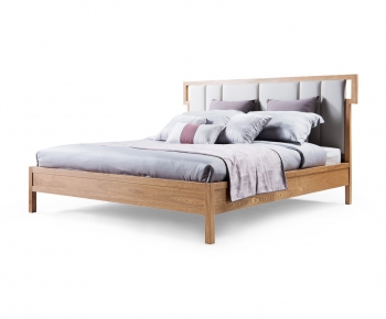 New Chinese Style Double Bed-ID:163910685