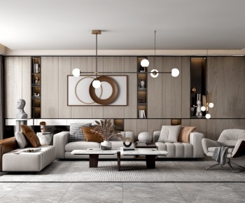 Modern A Living Room-ID:348840319