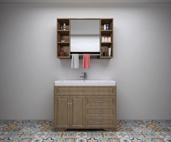 Nordic Style Bathroom Cabinet-ID:344488462