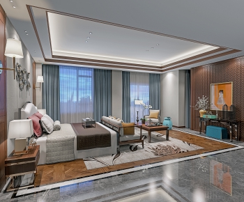 New Chinese Style Bedroom-ID:492832226