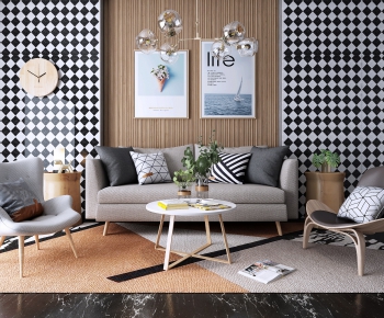 Nordic Style Sofa Combination-ID:119748156