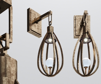 Industrial Style Wall Lamp-ID:299457474