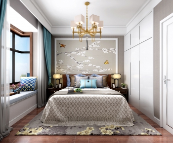 New Chinese Style Bedroom-ID:245521853