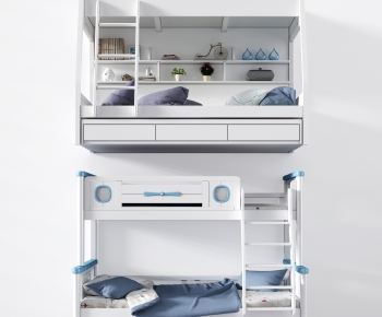 Nordic Style Bunk Bed-ID:911008135
