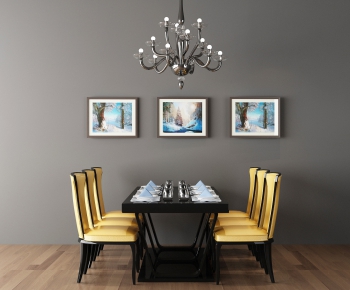 American Style Simple European Style Dining Table And Chairs-ID:922928656