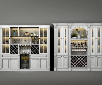 Simple European Style Wine Cabinet-ID:732167234