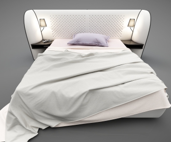 Modern Double Bed-ID:415078666