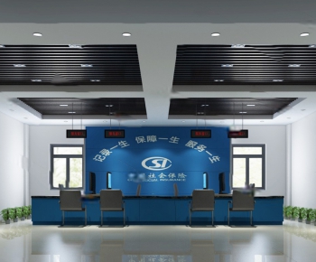 Modern Office Reception Desk-ID:169598592