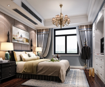 American Style Bedroom-ID:728978445