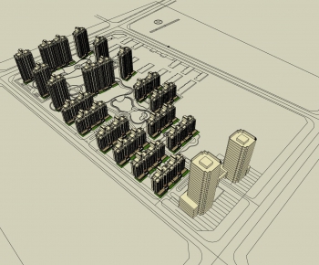 Modern Architectural Bird's-eye View Planning-ID:522426457