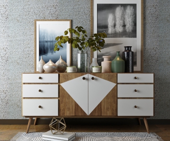 Nordic Style Side Cabinet/Entrance Cabinet-ID:150375276