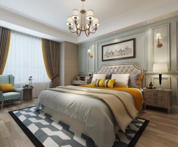 Simple European Style Bedroom-ID:364984545
