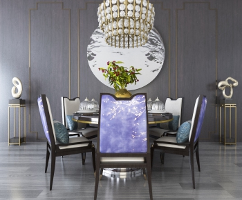 New Chinese Style Dining Table And Chairs-ID:757077956