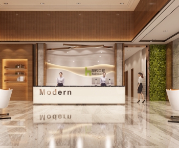 Modern Office Reception Desk-ID:217206861