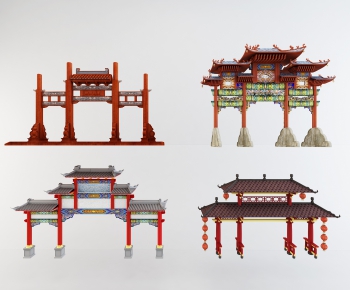 Chinese Style Facade Element-ID:978760681