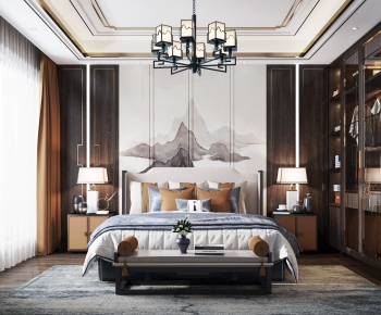 New Chinese Style Bedroom-ID:935276796