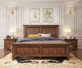 American Style Double Bed-ID:757231725