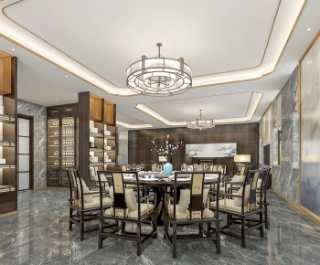 New Chinese Style Dining Room-ID:243181315